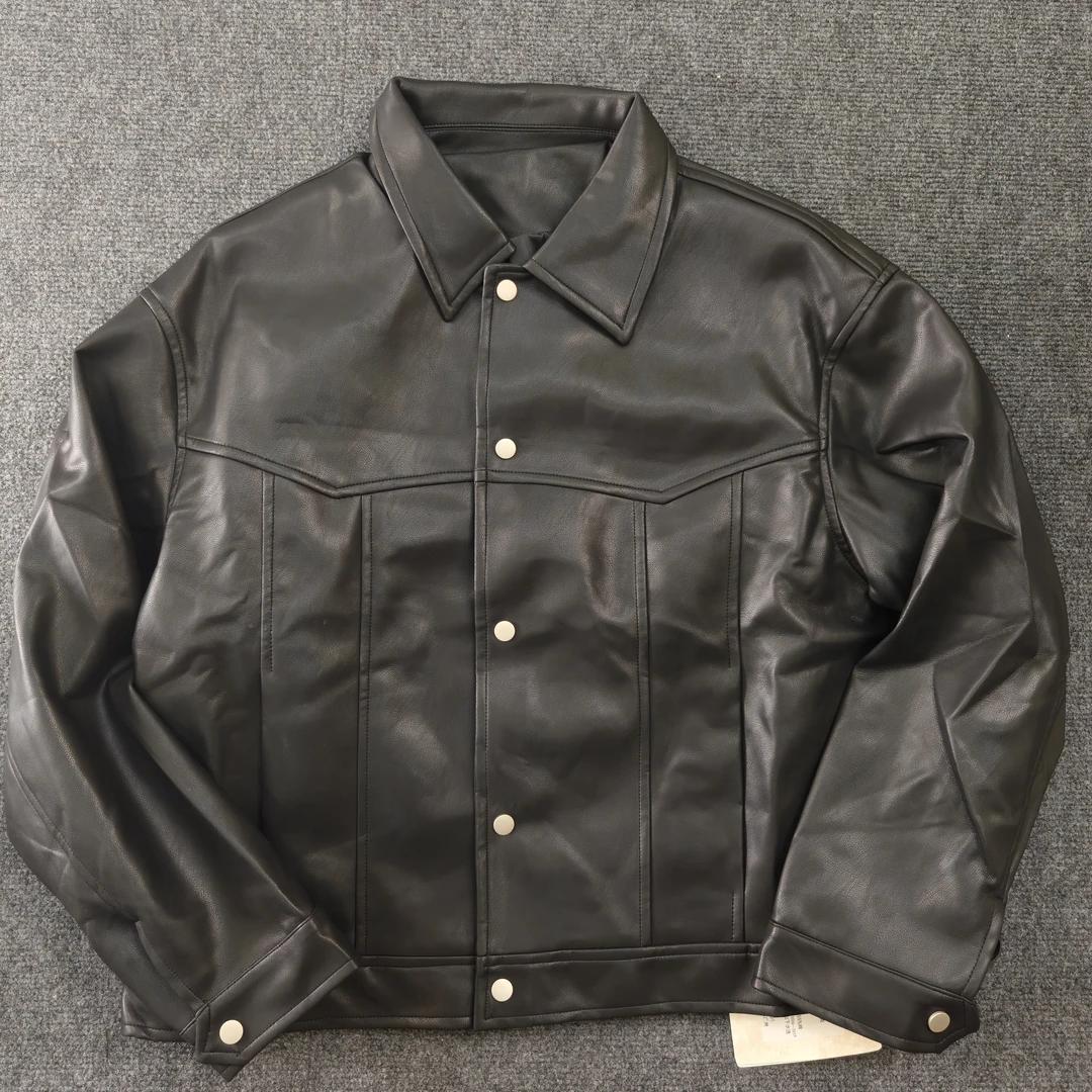 不拘一格BJG 皮衣外套男春秋新款韩版宽松百搭简约高级感痞帅夹克