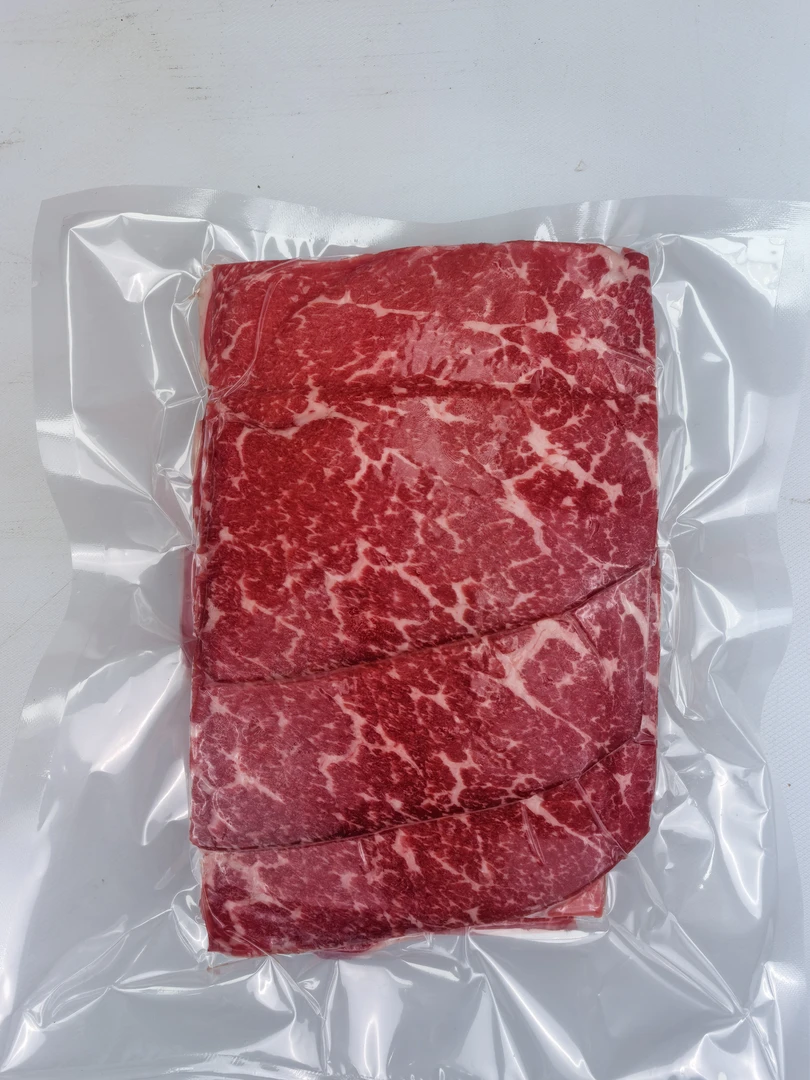 澳洲和牛原切M9大米龙烤肉片火锅片牛肉片