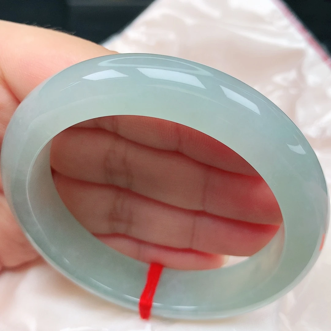 未镶嵌手镯翡翠24冰胶晴绿