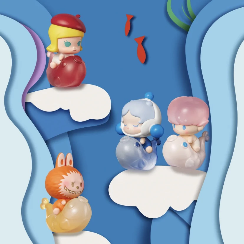 泡泡遇见锦鲤系列【直播拆袋】萌粒潮玩摆件