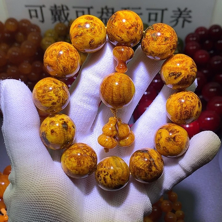 松木（琥珀木）手串/手链2.0 留疤玉化高货