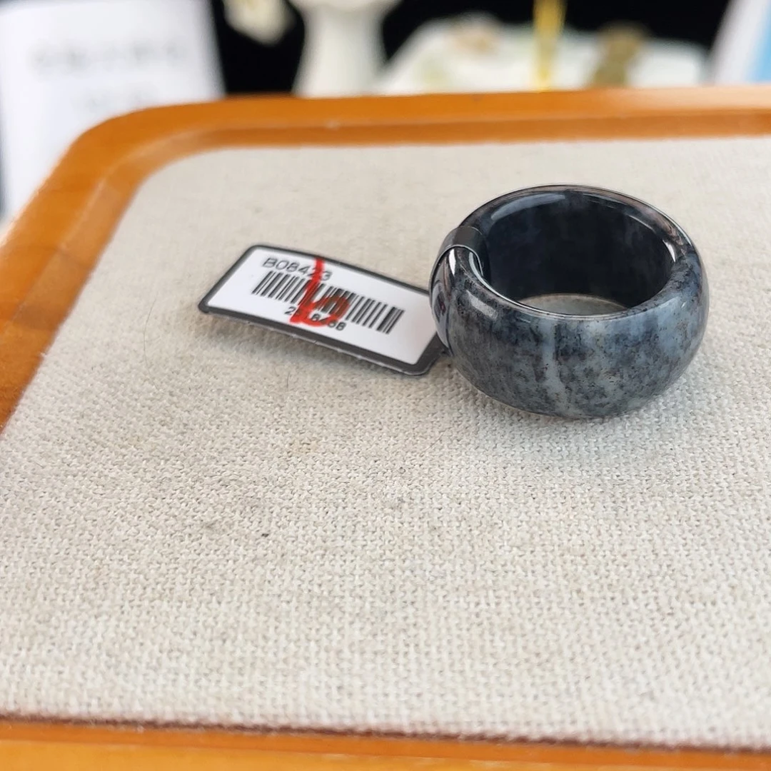 和田玉（糖玉）未镶嵌戒指Y49青花吨吨17.3不退换