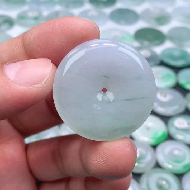 翡翠未镶嵌颈饰缅甸天然A货翡翠34.8-5.7