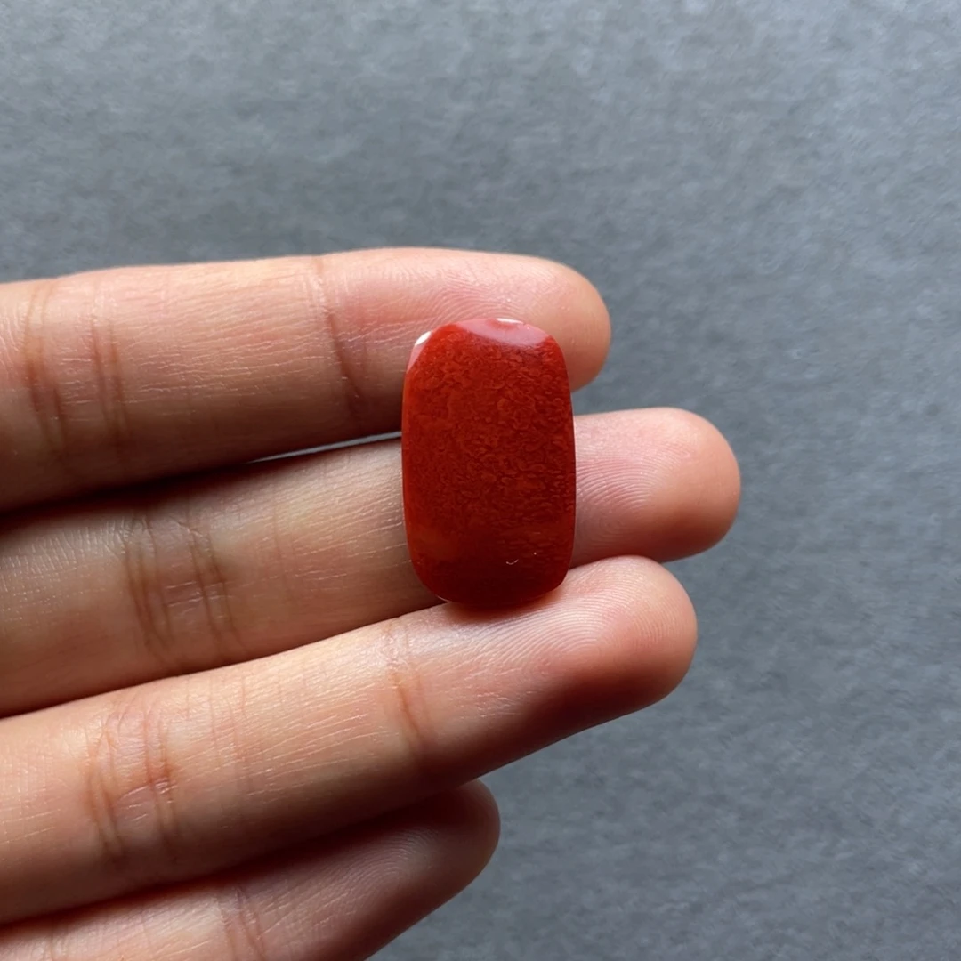 南红玛瑙配饰未镶嵌无**心21.6mm