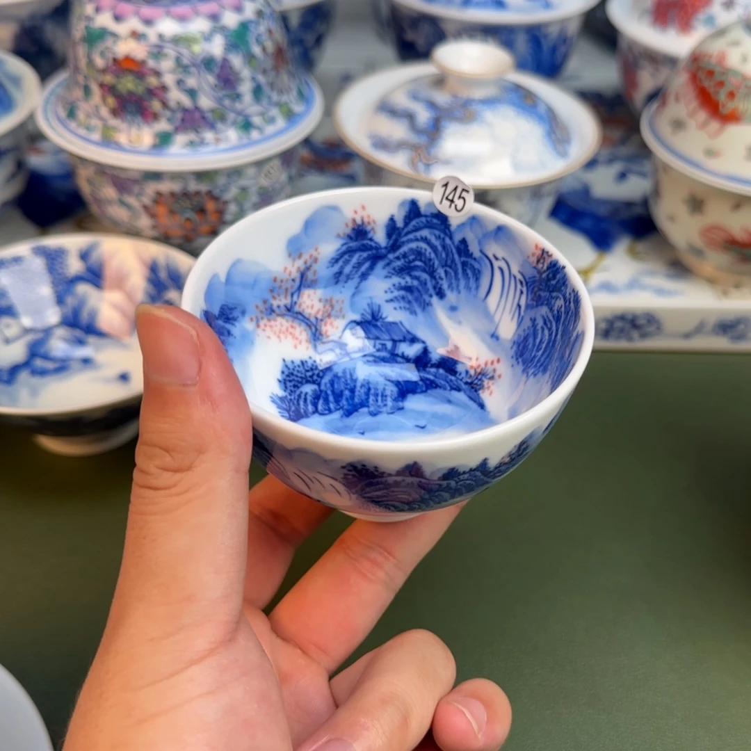 彦祖纯手工手绘茶具145
