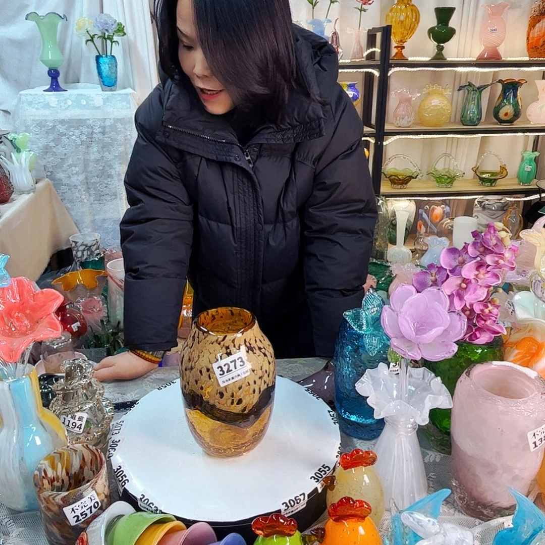 3273 家悦美居琉璃摆件