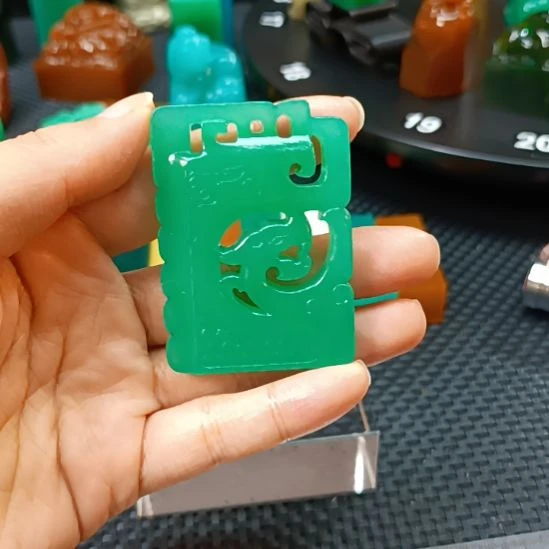 寿山石印石雅安新绿