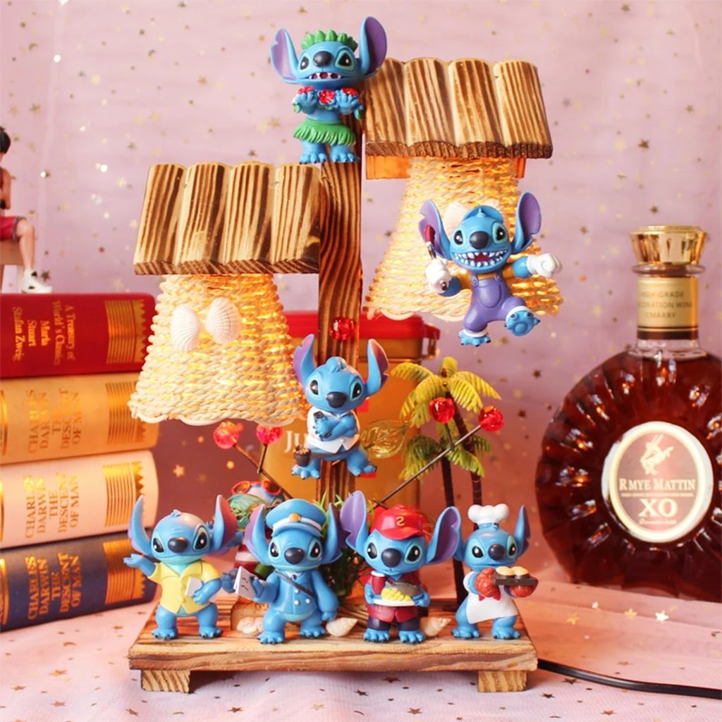 史迪仔手办公仔台灯摆件星际宝贝10岁生日史迪奇闺蜜情人节礼物