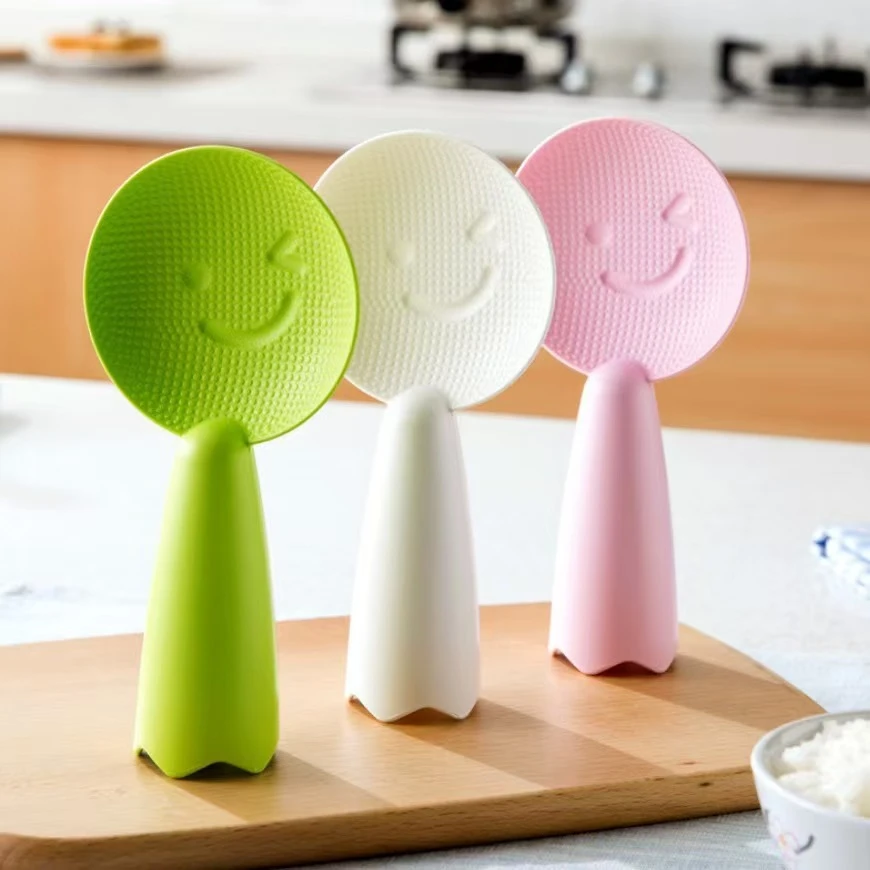 创意笑脸饭勺家用厨房不粘米饭勺电饭煲勺子可站立盛饭勺子食品级