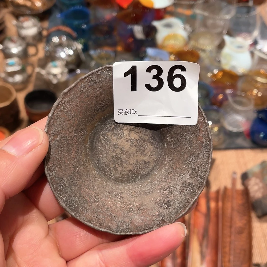 黑*尽物堂老锡手工杯托136