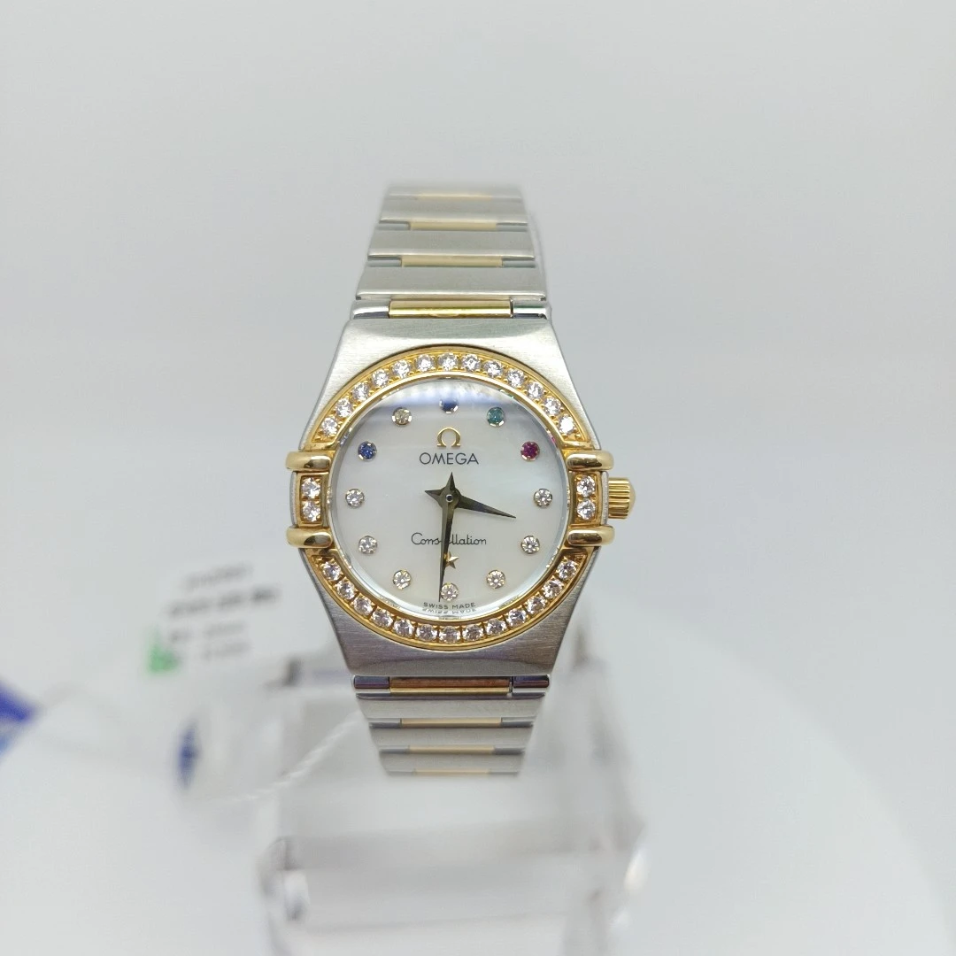 95新 Omega/欧米茄 石英腕表原钻23mm/公价82999/jm2991