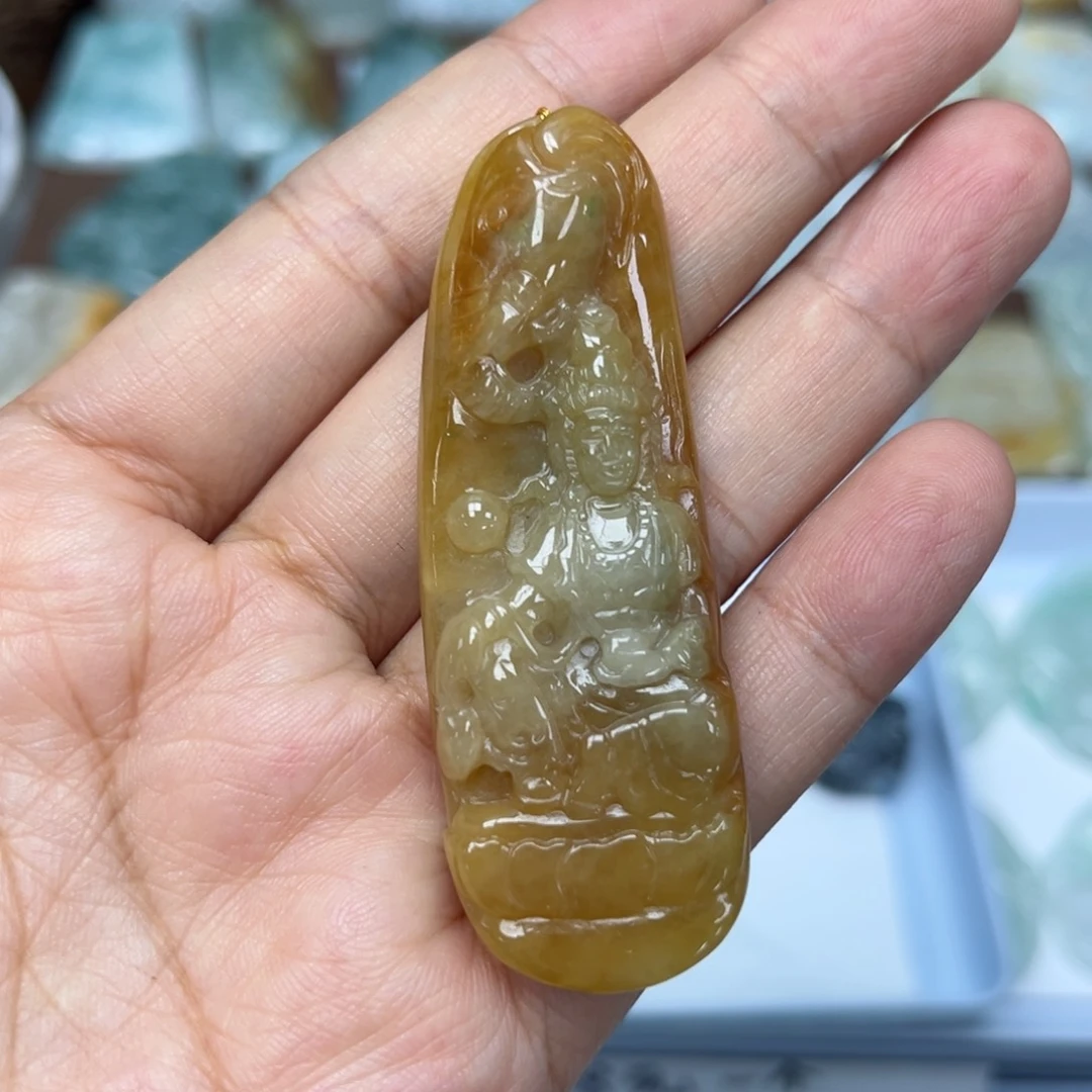 颈饰未镶嵌翡翠普贤