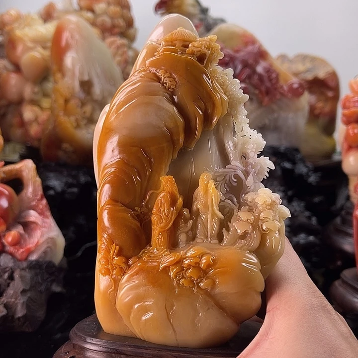 田黄石谈笑有鸿儒