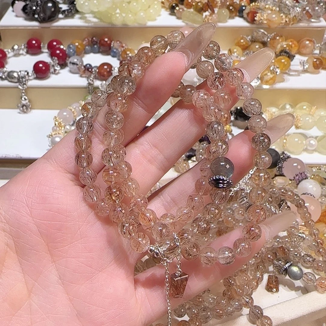 水晶手链未镶嵌吧