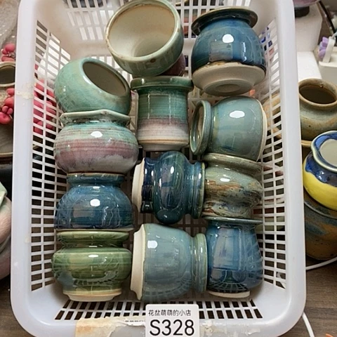 紫砂花盆328微瑕品口径3到5左右