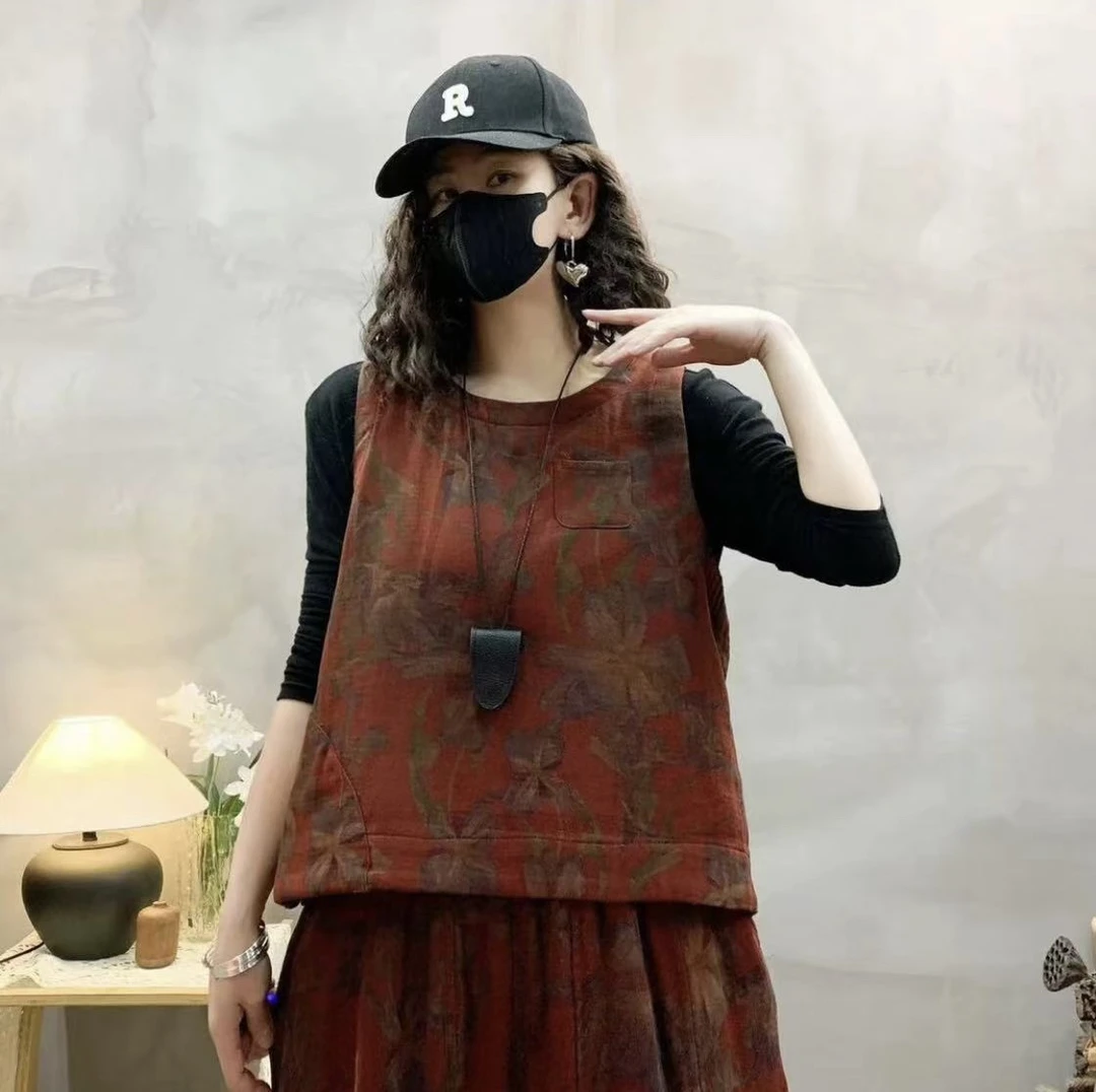 2025春季新款时尚洋气百搭洋气女士马甲显瘦显瘦复古文艺【马甲】