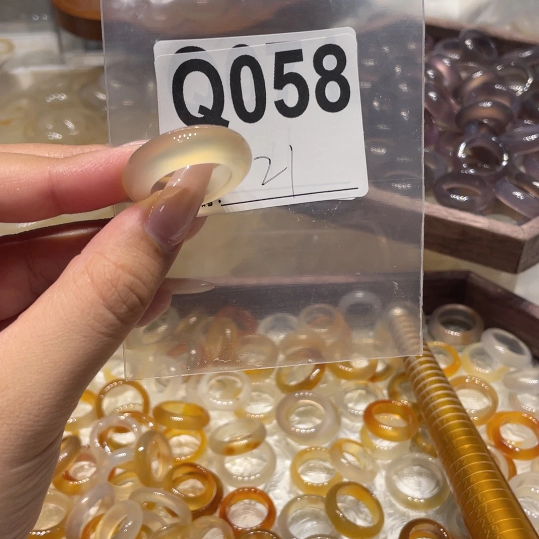 玛瑙/玉髓未镶嵌戒指058