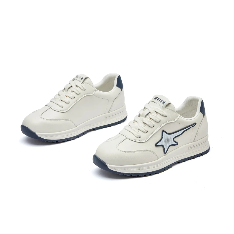 2025春季新款时尚百搭厚底轻便柔软透气运动休闲鞋11732