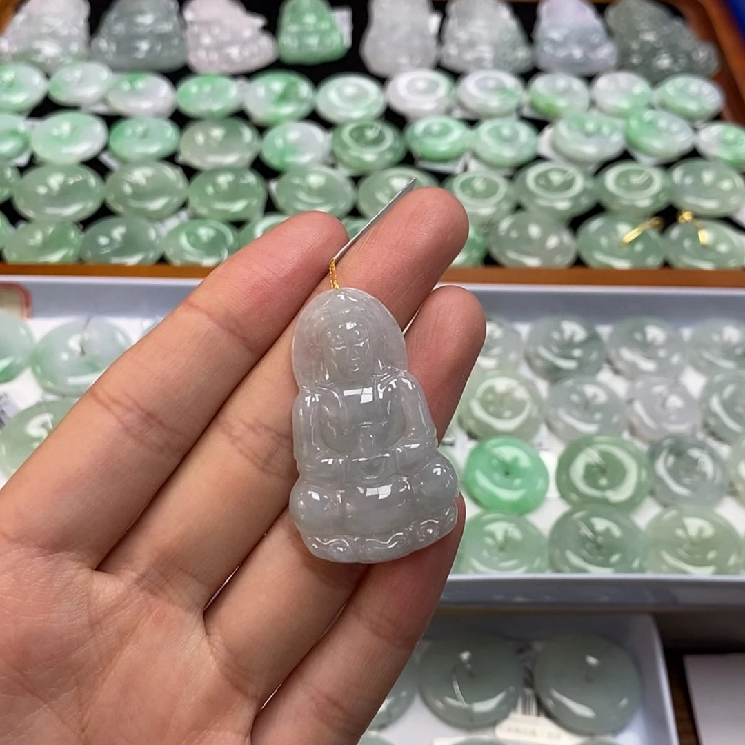 【闪购商品】翡翠颈饰未镶嵌观音