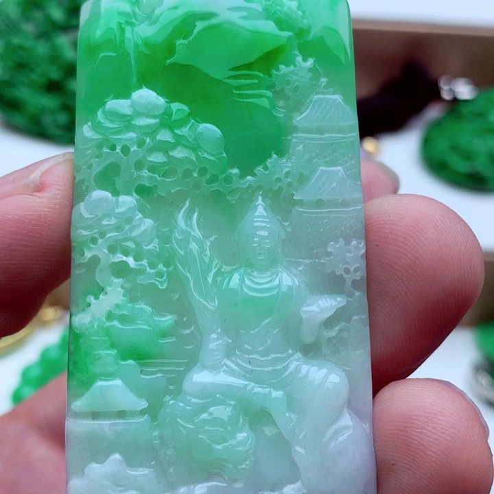 翡翠未镶嵌吊坠(不含链)