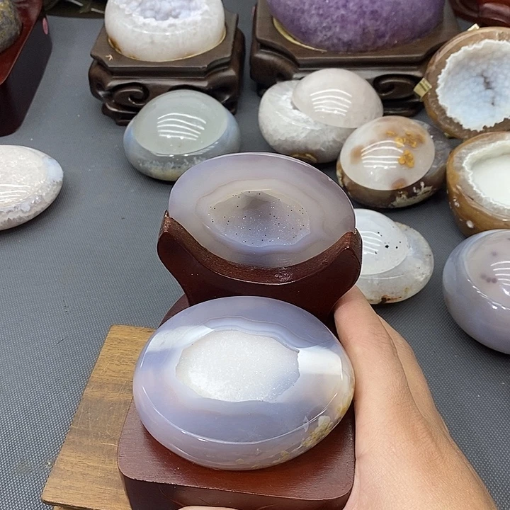 摆件紫晶未镶嵌聚宝盆