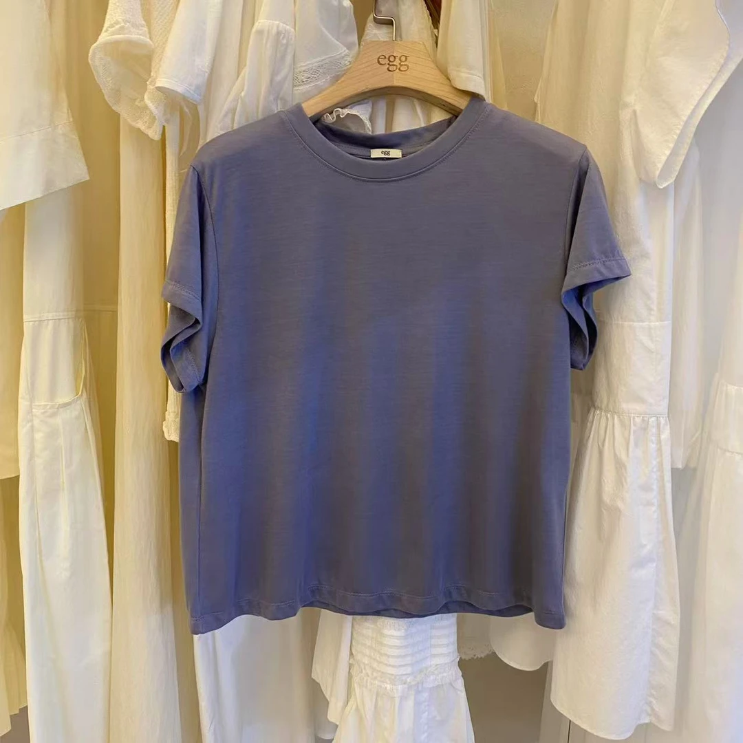 【A2在韩国】东大门egg圆领短袖T恤《NO退NO换》