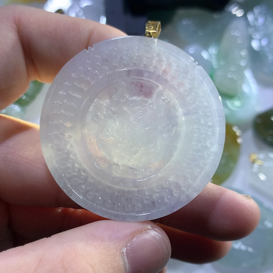 翡翠吊坠(不含链)未镶嵌翡翠吊坠