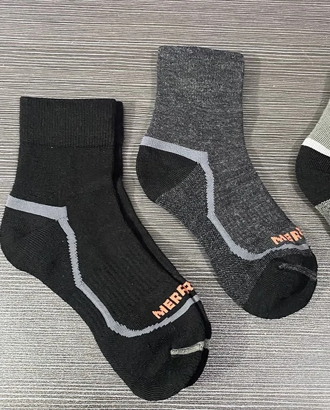 5双美丽奴羊毛袜加厚毛巾底运动袜徒步袜