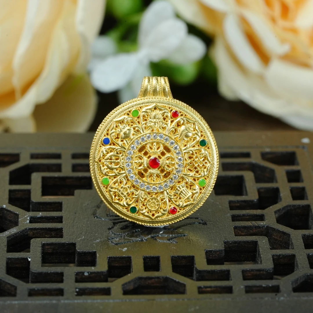 足银银制品  【小北好物】足银圆牌吊坠【多样性发一件】17-QH34X592