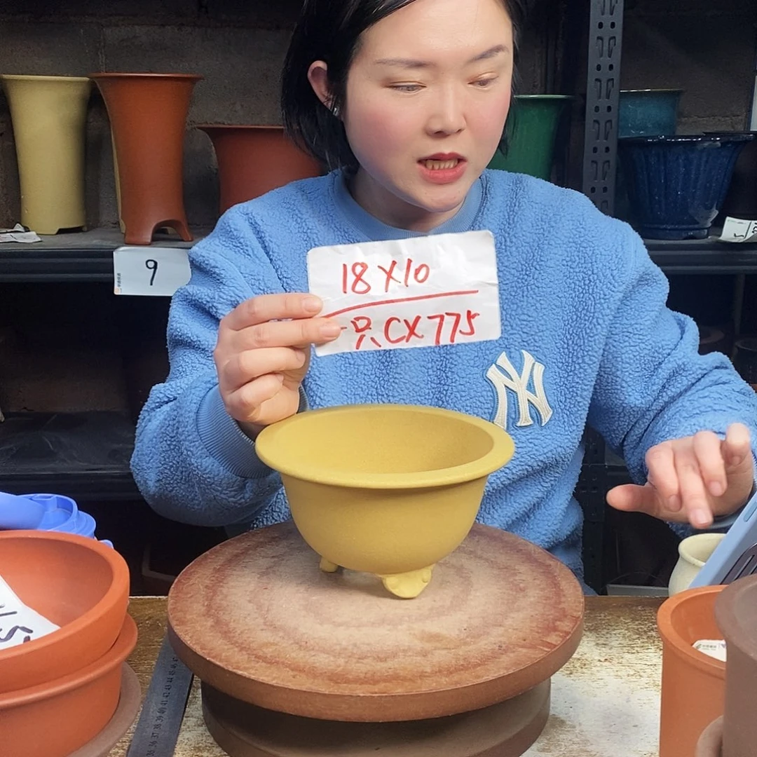 紫砂紫砂花盆一只CX775