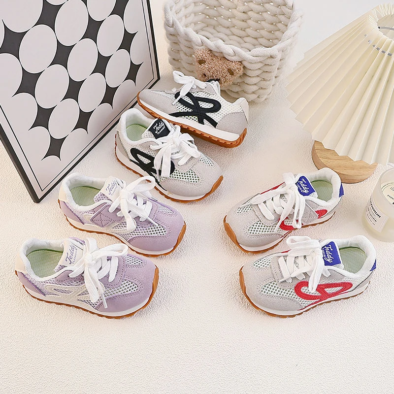 品牌特卖 夏秋爆款魔术贴透气儿童运动鞋轻便百搭童鞋韩系单网971