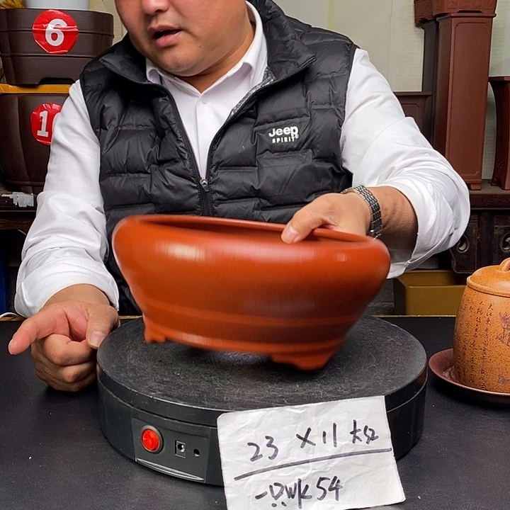 紫砂花盆货号一只WK54