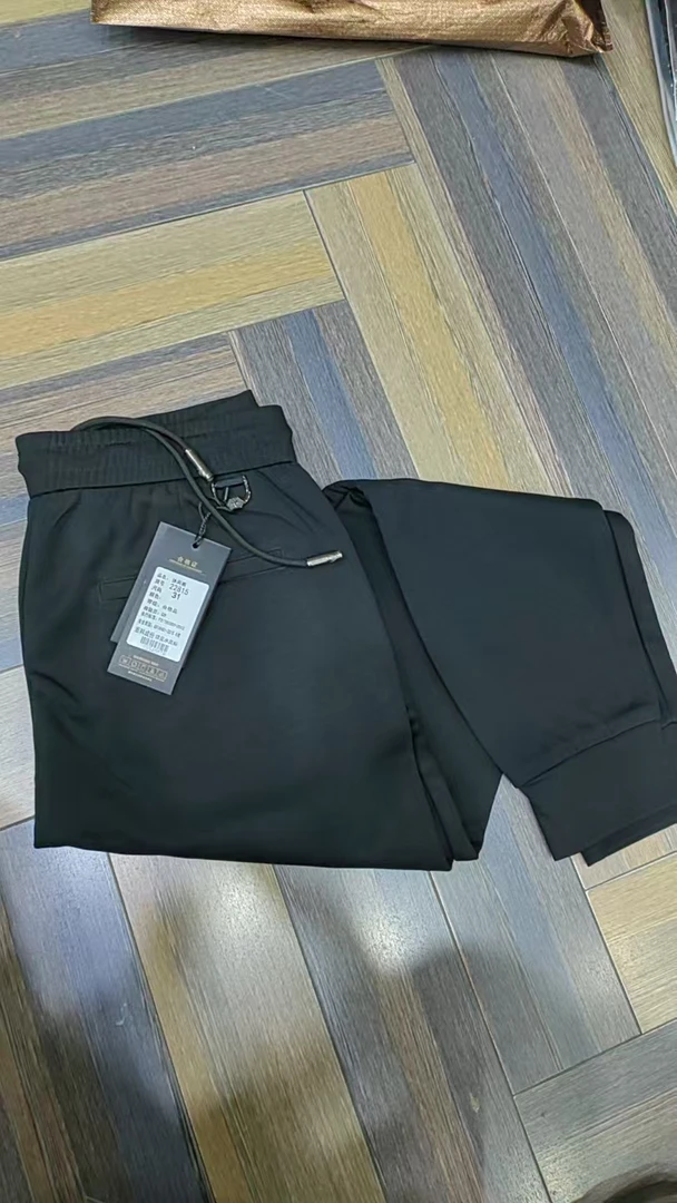 【松紧腰束脚口】男士休闲裤22815