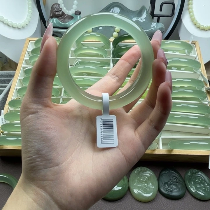 觉***醒蛇纹石玉合金手镯