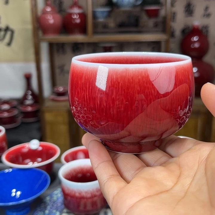 景德镇陶瓷浅行窑大罗汉杯