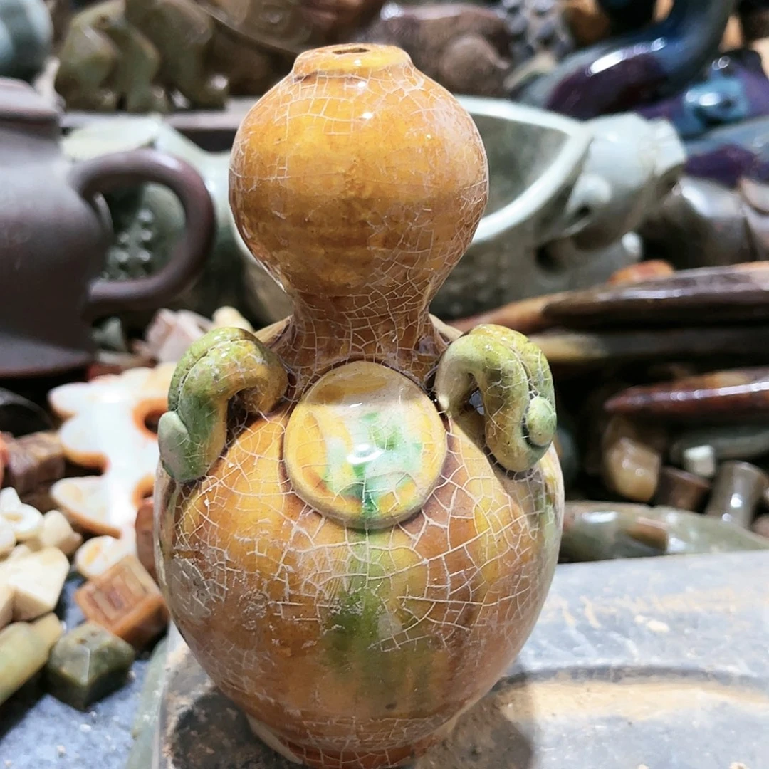 瓦当摆件摆件茶的茶包和