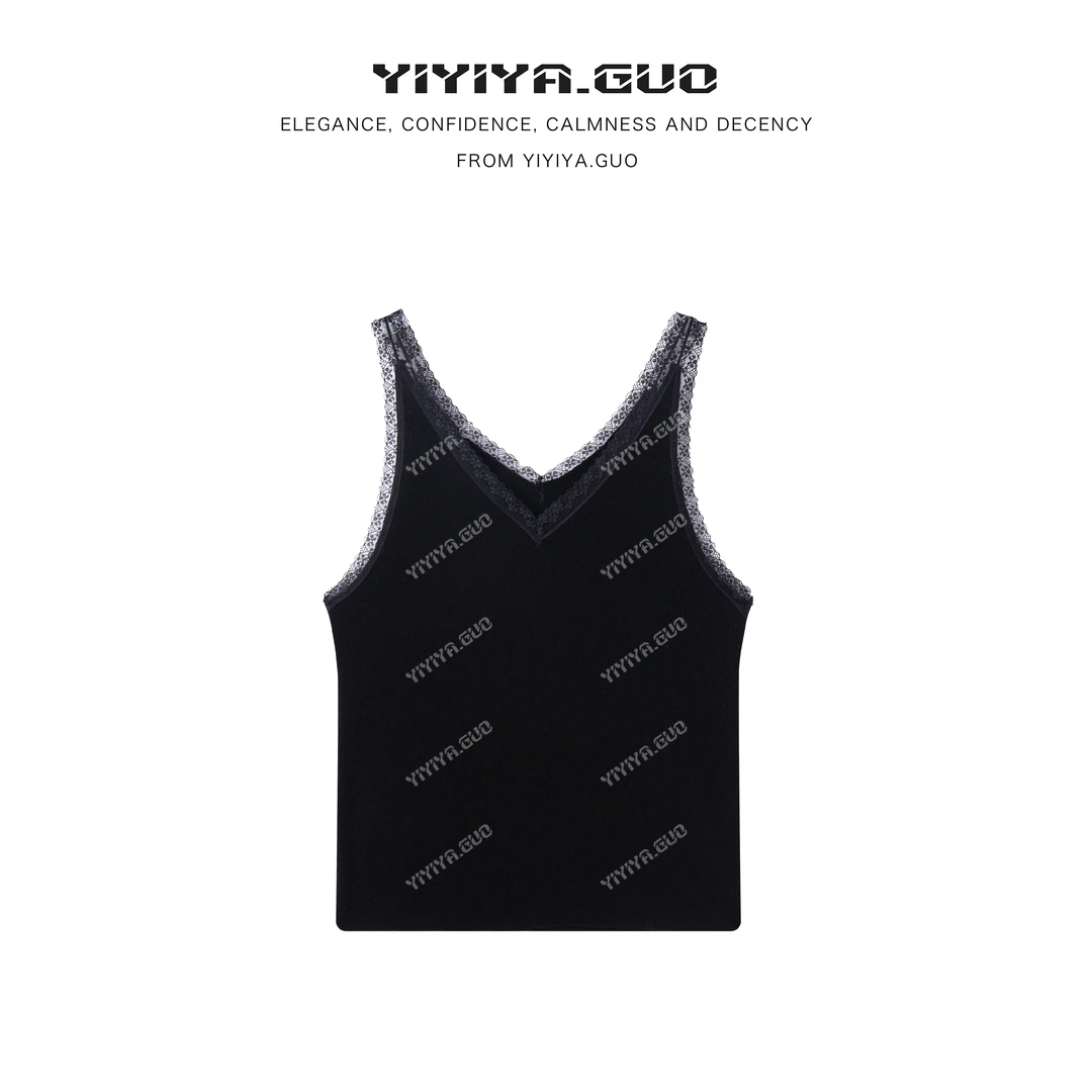 yiyiya.Guo艺艺吖休闲时尚百搭蕾丝边吊带080316SS52