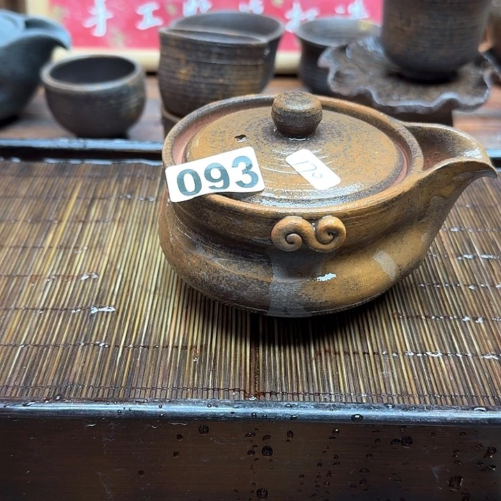 纯手工制作粗陶茶具
