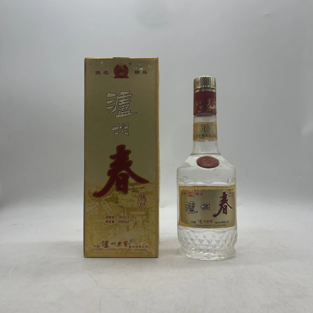 泸州老窖泸州春 1998年-2002年 浓香型白酒 38度500ml