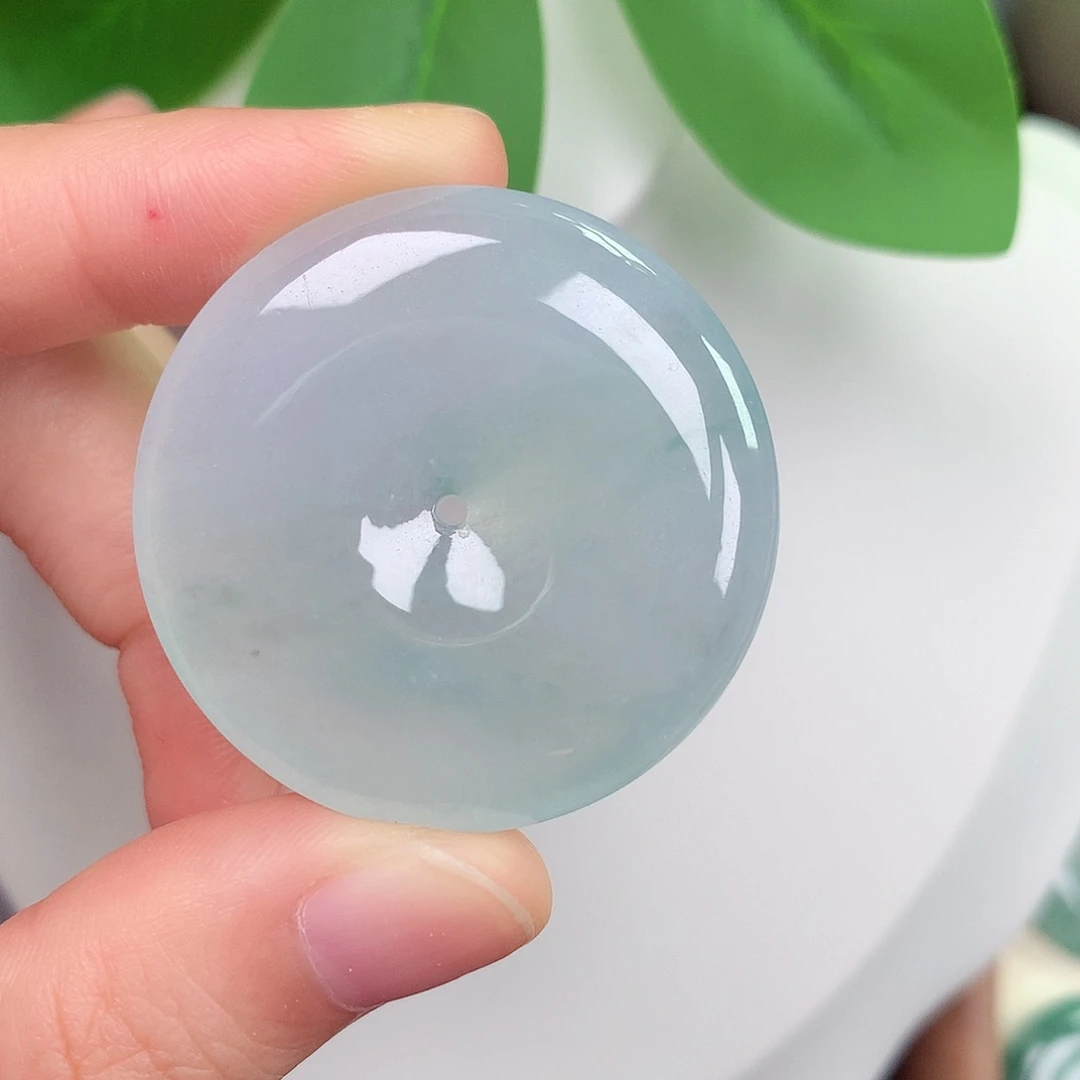 颈饰未镶嵌翡翠平安扣 35.4-5.6mm