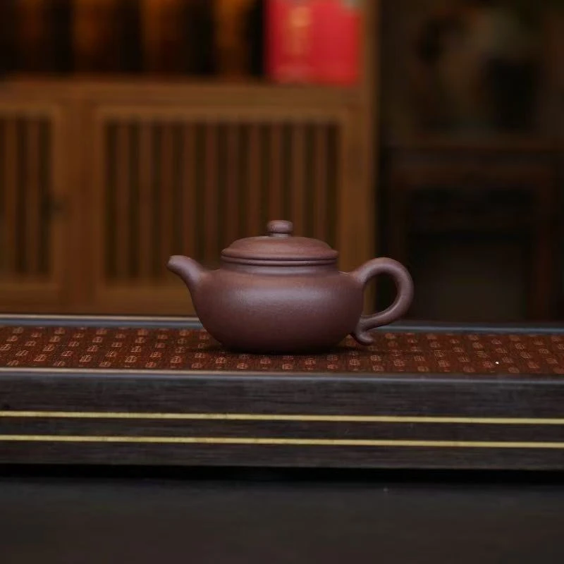 LD粗砂底槽青【仿古200CC】宜兴黄龙山原矿手工紫砂壶