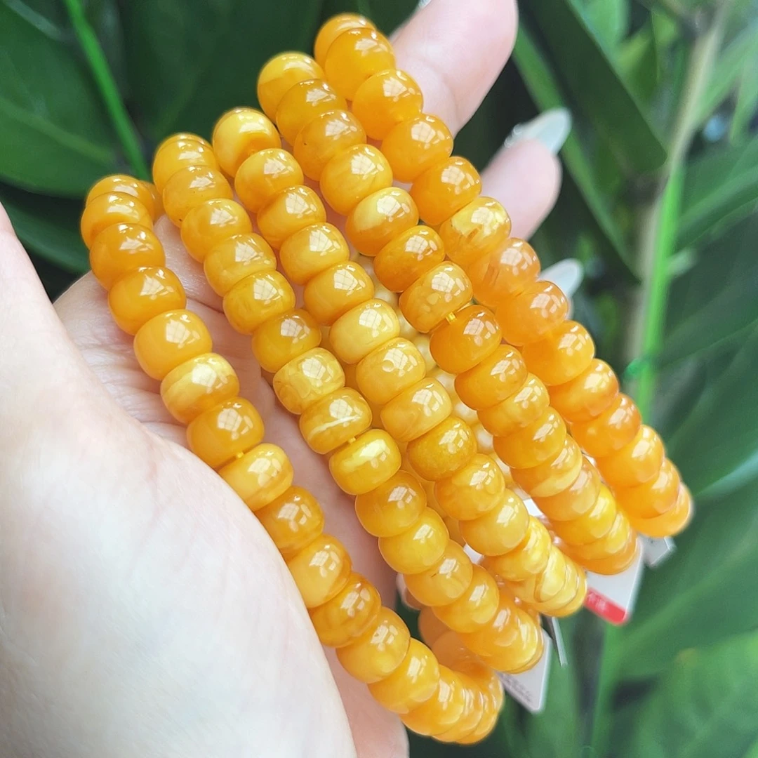 未镶嵌琥珀手链7-8 m多样性发其一