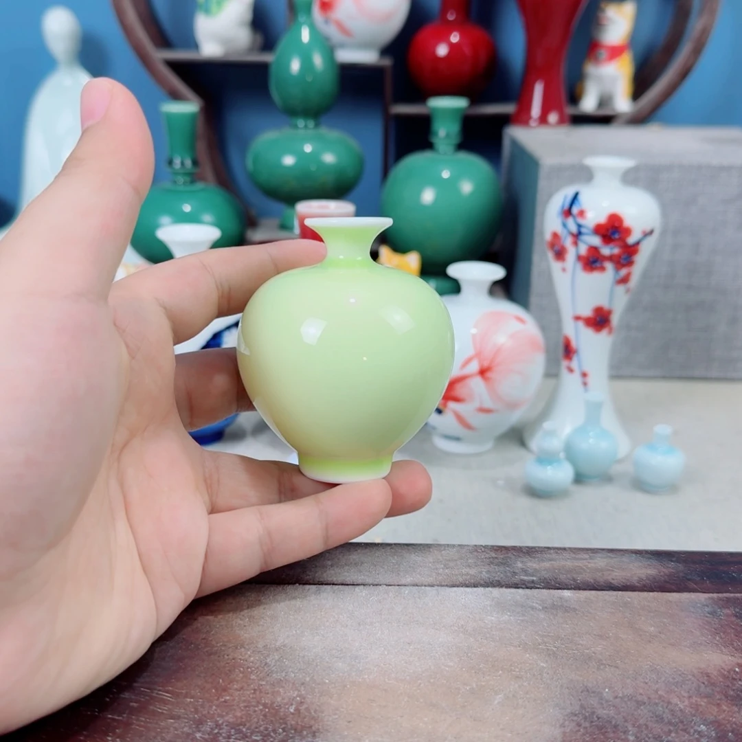 陶瓷手工小花器摆件