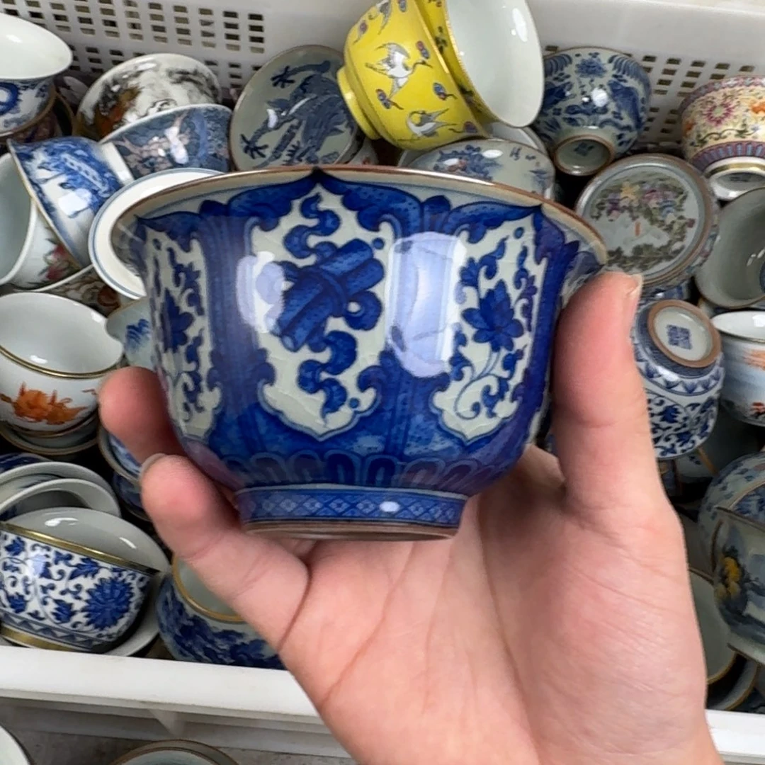 八宝压手杯老陶泥