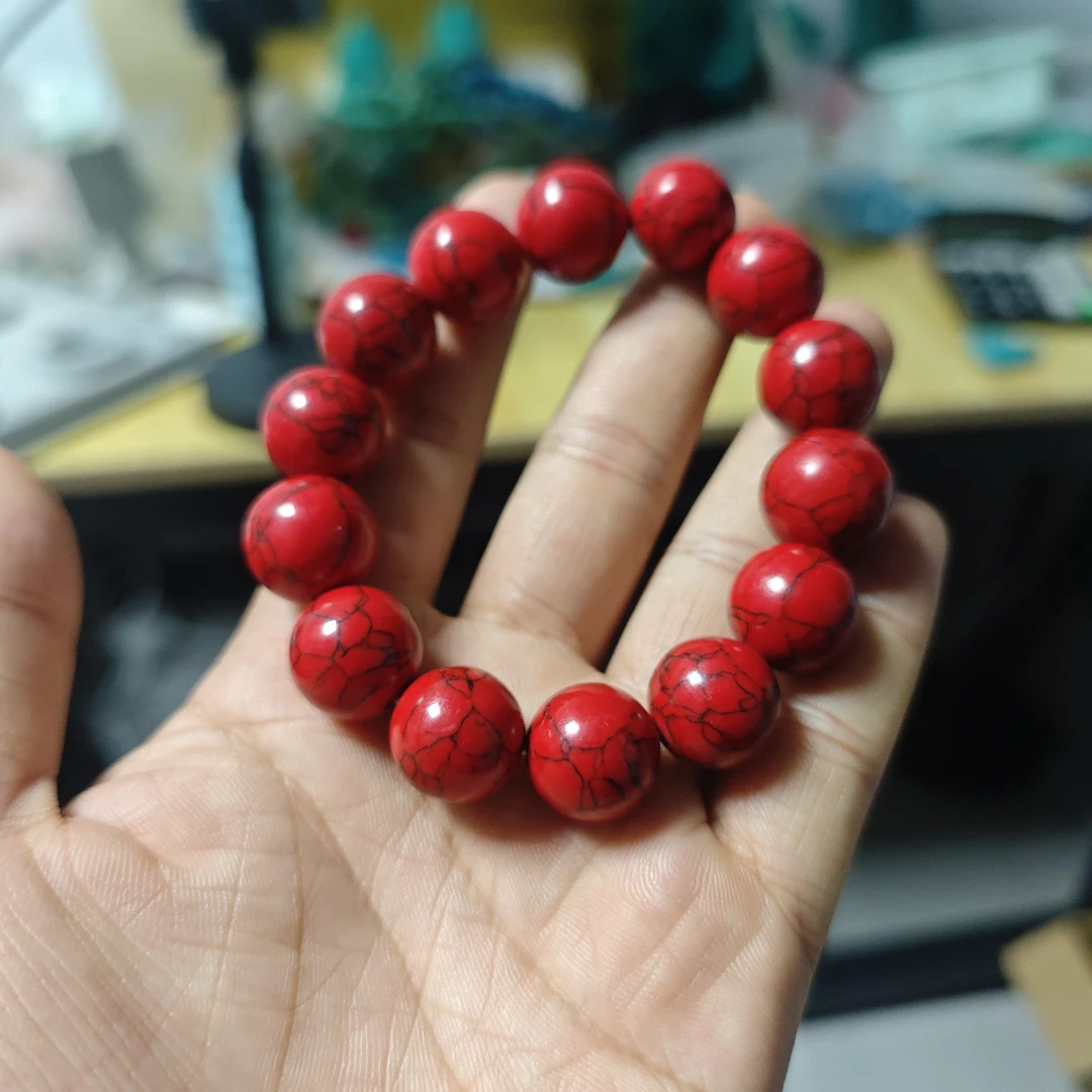 Q10高池红铁线16手串