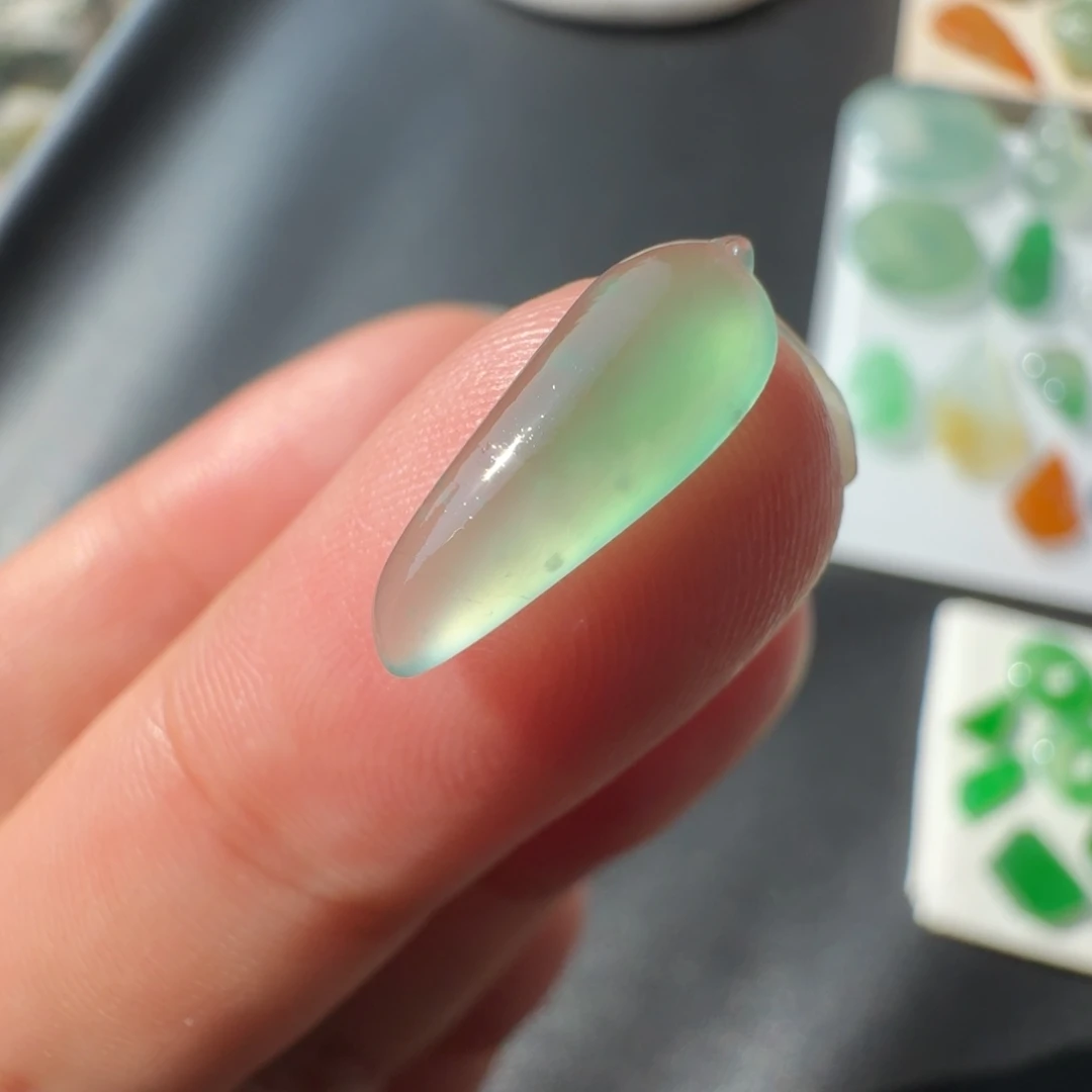 定制翡翠未镶嵌高冰小福瓜提溜