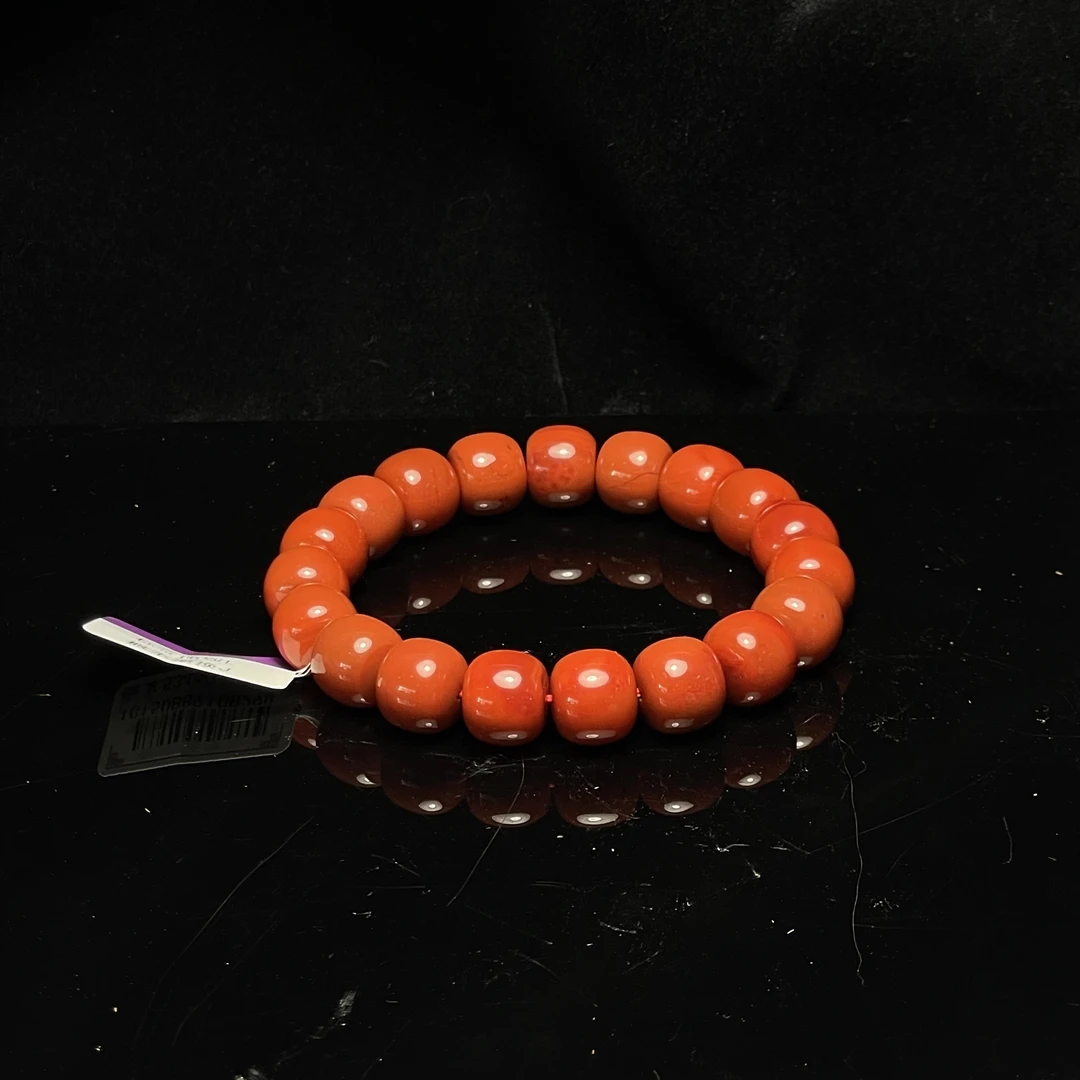 S06原矿南红玛瑙柿子红12mm老型多样性发一