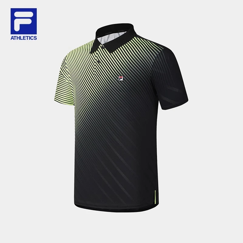 【高弹力polo衫】斐乐夏季男款短袖薄款透气运动休闲T恤A11M523101F