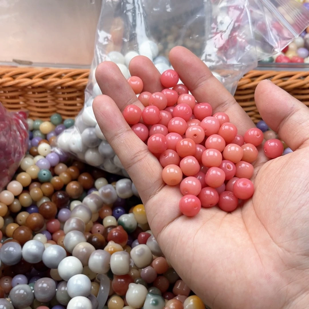 白玉菩提吊坠Q/10/110蜜桃粉