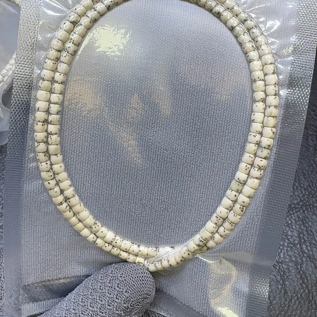 星月菩提手串5*4骨瓷白手串